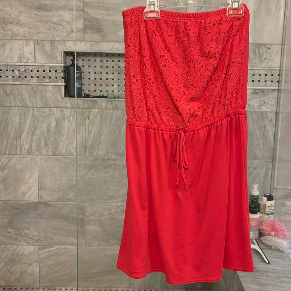 Pretty orange summer dress